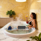 Yieach Luxury Clear Acrylic Bathtub Tray - Image 5