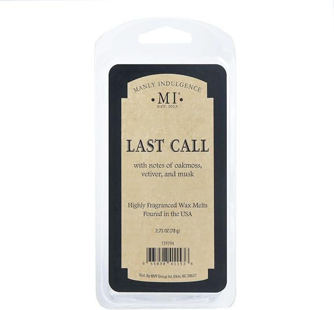 Manly Indulgence Last Call Scented Wax Melts, Wax Melt Warmer Cubes, Long - Image 4