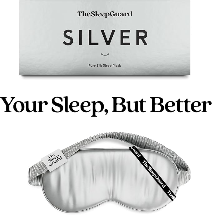 TheSleepGuard Pure Silk Sleep Mask Light Blocking Travel Essentials. Eye Masks - Image 6
