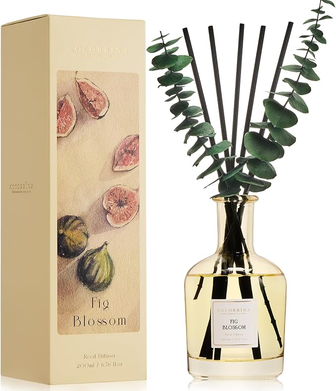 COCORRÍNA Fig Blossom Reed Diffuser – 6.76 oz Essential Oil by COCORR%C3%8DNA