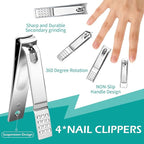 26-Piece Professional Manicure and Pedicure Kit, Nail Clippers Set, Stainless - Image 3