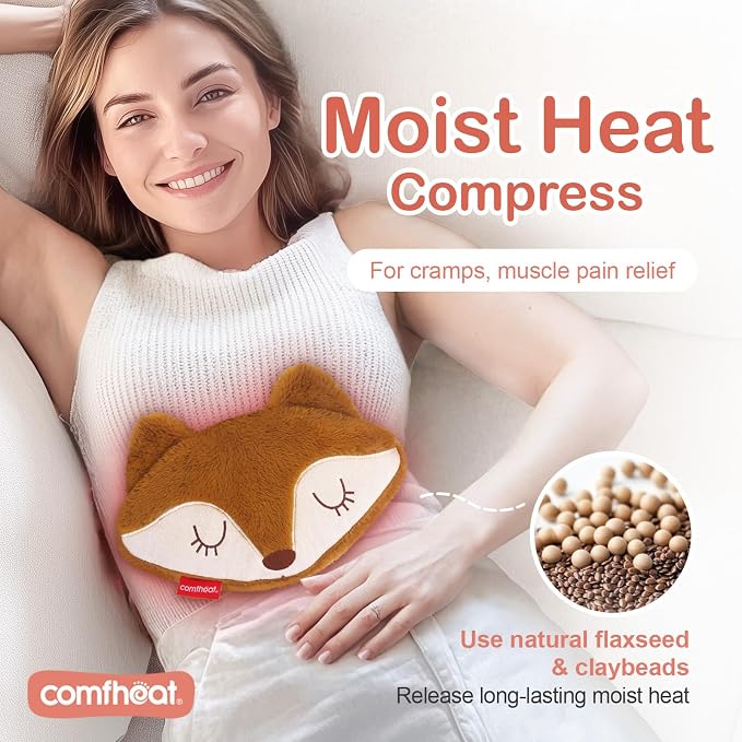 Fox Microwave Heating Pad for Pain Relief, Unscented Microwavable Heating Pads - Image 2