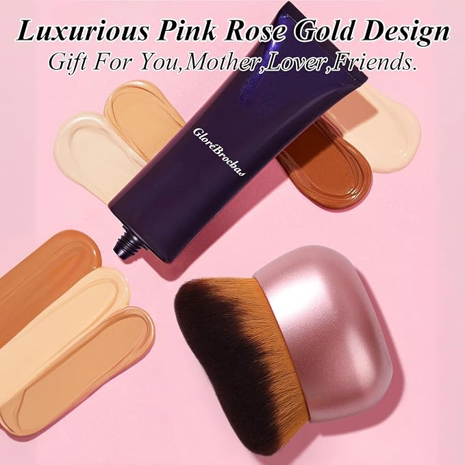 75MM Extra Large Self Tanner Kabuki Makeup Brush – Ultra Soft Dense Vegan - Image 7