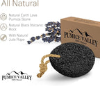 Pumice Stone - Natural Earth Lava Black - Callus/Corn Remover - Image 2