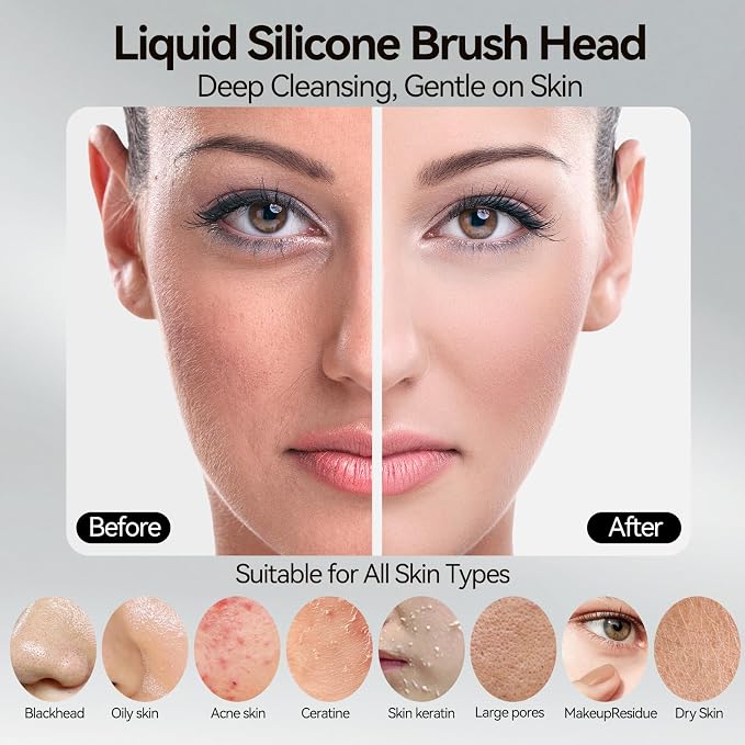 Rechargeable Silicone Facial Cleansing Brush - Image 5
