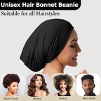 Satin Bonnet for Sleeping Night Cap, Adjustable Satin Lined Silk Bonnets Sleep - Image 8