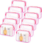 Tbestmax 10 Pack Clear Cosmetic Bags Makeup Bags Portable Waterproof TSA - Image 8