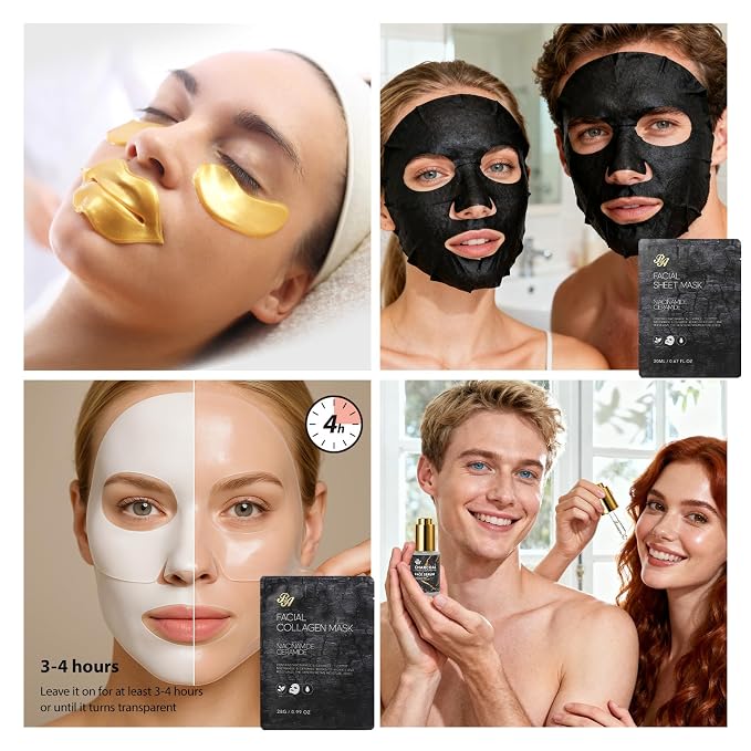 33 Pcs Mother's Day Gift, Charcoal Hydrating Skin Care Gift Set - Image 4