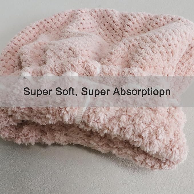 Jseng 3PC Microfiber Hair Towel Caps, Extreme Soft & Ultra Absorbent, Fast - Image 4