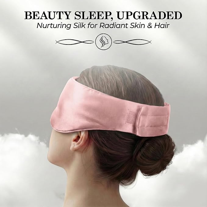 SLEEP SANCTUARY 100% Pure Mulberry Silk Sleep Mask - Image 7