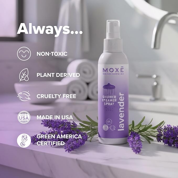 MOXE Shower Mist, Spa Steam Spray, Certified Natural Essential Oils, - Image 7