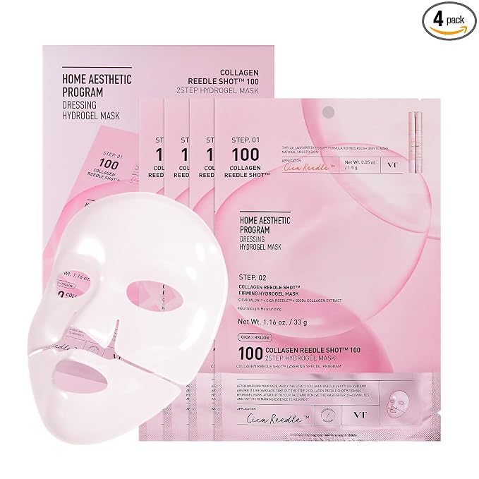 VT COSMETICS Collagen Reedle Shot 100 2-Step Hydrogel Mask, Firming & by VTCOSMETICS