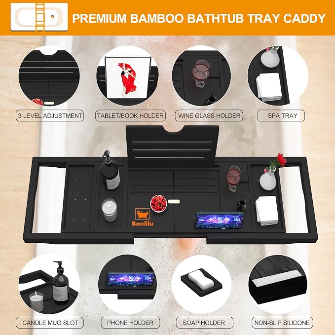 Premium Bathtub Tray Caddy - Image 2