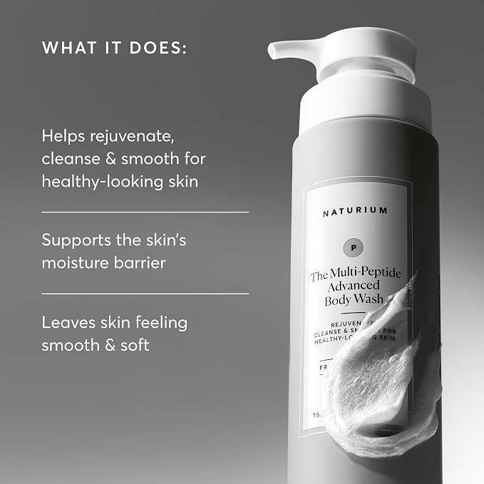 Naturium Multi-Peptide Advanced Body Wash, Rejuvenate, Cleanse & Smooth - Image 5