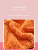 Hair Drying Towel for Kids Girls, Cute Cartoon Absorbent Quick Drying Bath Wrap - Image 3