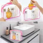Tbestmax 10 Pack Clear Cosmetic Bags Makeup Bags Portable Waterproof TSA - Image 6