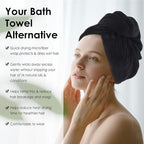 SINLAND Microfiber Hair Drying Cap Hair Towel Turban Twist - Image 5