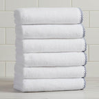 Great Bay Home Blue/White Hand Towel Set by GreatBayHome