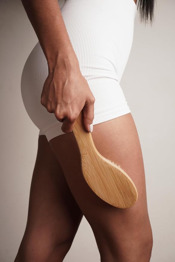 Dry Brush for body with Natural Boar Bristle & Bamboo Handle. Dry Body Brush - Image 7