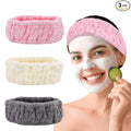 Microfiber Spa Headband 3-Pack, Soft Terry Cloth Headband by Unknown