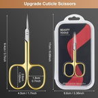 CGBE Cuticle Scissors Extra Fine Curved Blade, Super Slim Manicure Scissors - Image 6