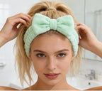 Casoty 10 Pcs Green Face Wash Headbands, Spa Gifts - Image 2
