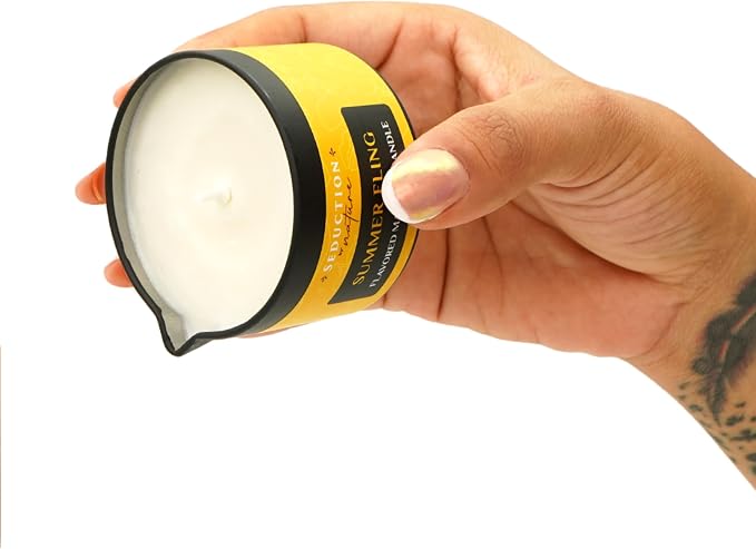 Tropical Scent Massage Oil Candle – Vegan Full Body Massage Therapy & Home SPA - Image 8