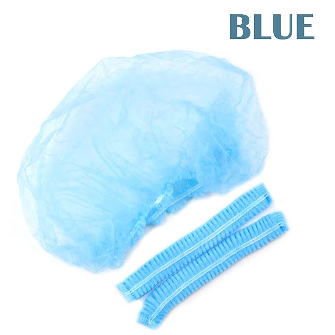 100 Pcs 21” Disposable Bouffant Caps, Hair Head Cover Net, Food Service - Image 6
