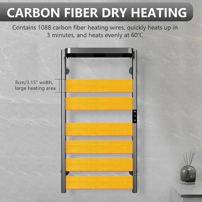 Towel Warmer Rack, Heated Towel Rack - Image 3