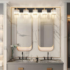 Aipsun Modern Vanity Light Bathroom Lighting Fixtures 5 Light Crystal Bathroom - Image 6