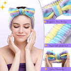 WILLBOND 24 Pieces Spa Headband Bulk Skincare Headbands Face Wash Makeup - Image 4
