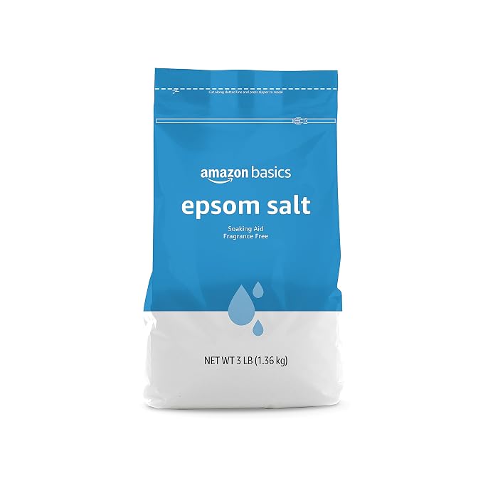 Amazon Basics Epsom Salt Soak, Magnesium Sulfate USP, Muscle and Feet Relaxation by AmazonBasics