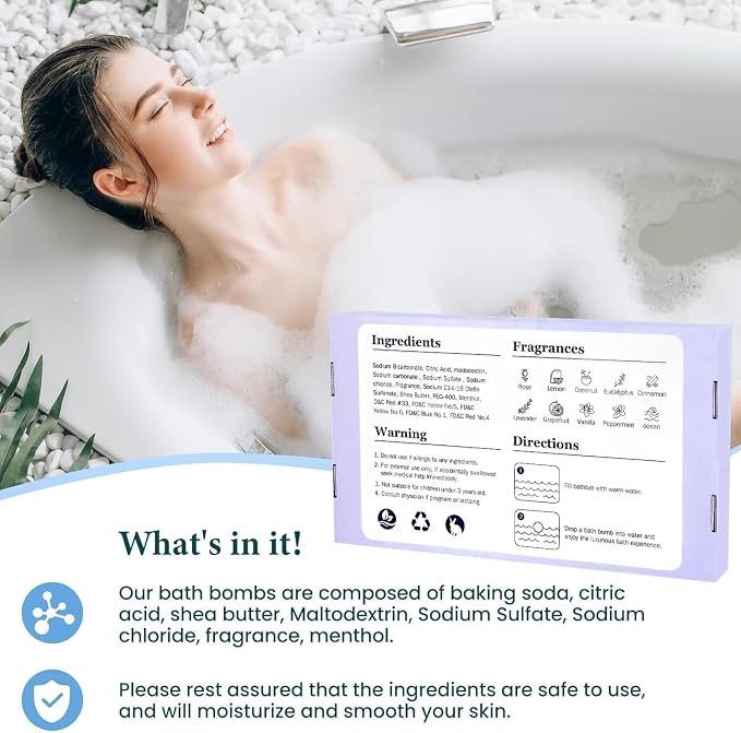 TranquilBliss Bath Bombs Set 50 PCS - Image 5