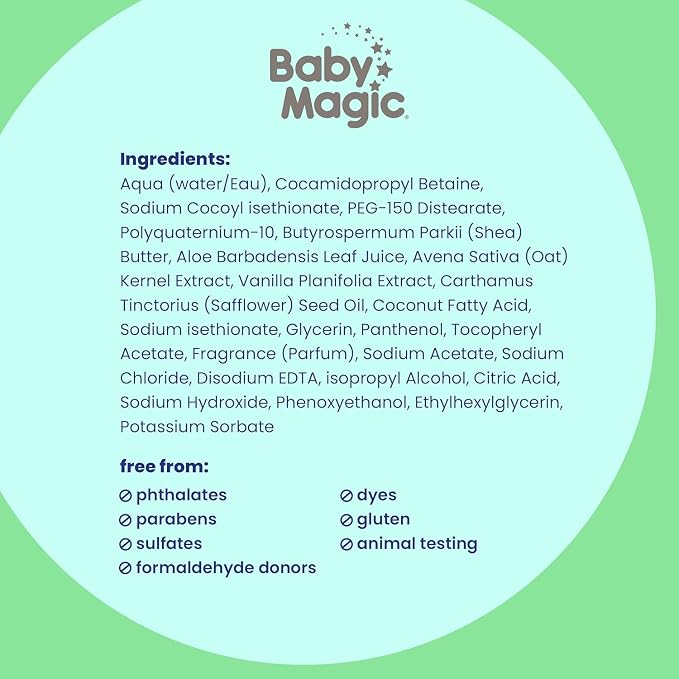 Baby Magic Soothing Hair & Body Wash, Vanilla & Oat, Soothes and Cleanses - Image 11