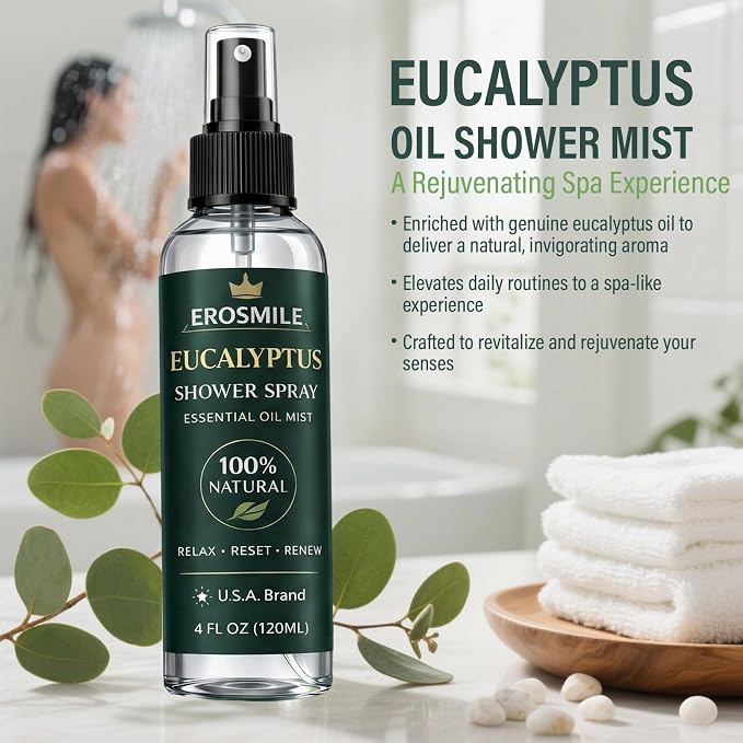Eucalyptus Shower Spray, Pure Eucalyptus Oil Shower Mist - Image 3