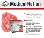 Medical Nation 21" Disposable Bouffant Caps | CASE of 1000, Non-Pleated Head - Image 3
