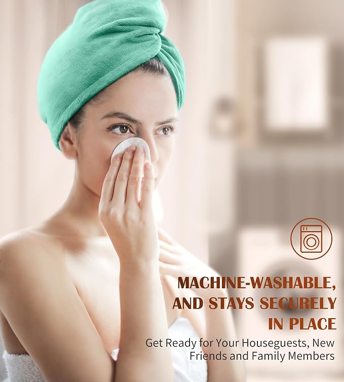 POPCHOSE Microfiber Hair Towel Wrap, Stocking Stuffers - Image 4