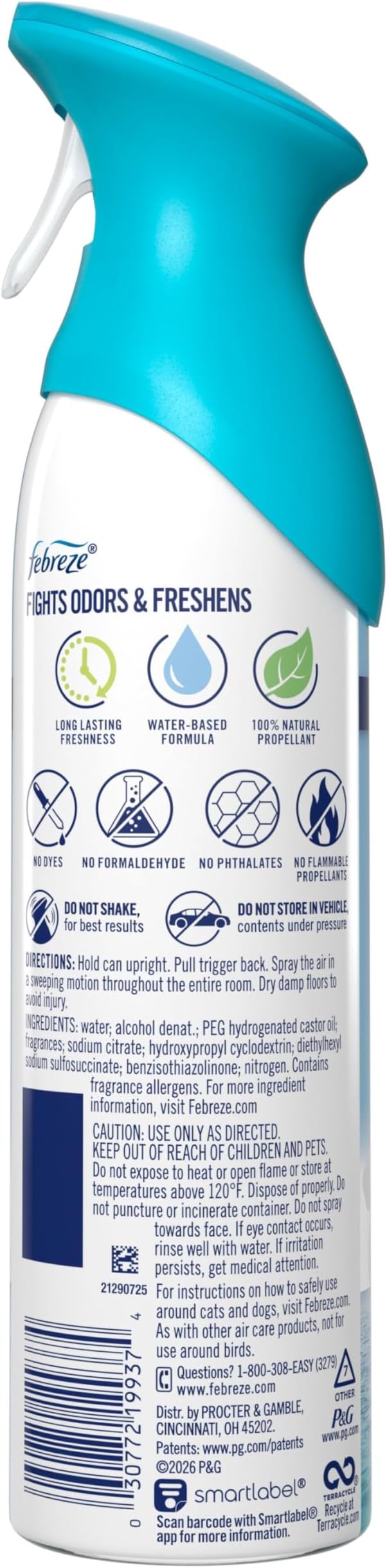Febreze New & Improved Air Mist Bora Bora Waters, Air Freshener, Home and - Image 12