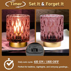 Battery Operated Table Lamps Timer, Mini Crystal Lamp - Image 8