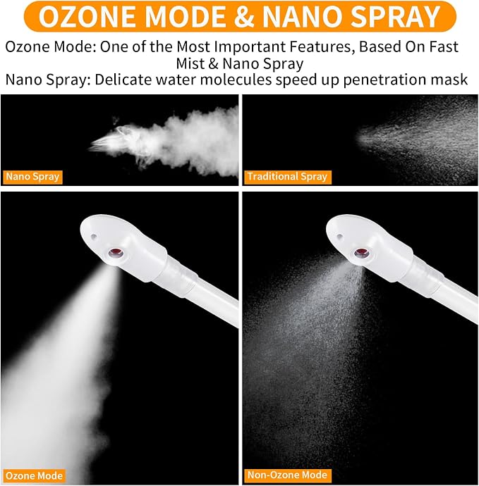 Ozone Facial Steamer, Portable Nano Ionic Face Steamer - Image 4