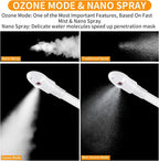 Ozone Facial Steamer, Portable Nano Ionic Face Steamer - Image 4