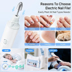 Professional Manicure Pedicure Kit, Electric Nail File Set, 5 Speeds Hand Foot - Image 6
