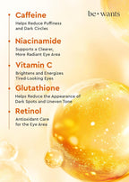 bewants Deep Toning Glutathione Eye Serum Patch | Korean Retinol and Caffeine - Image 3