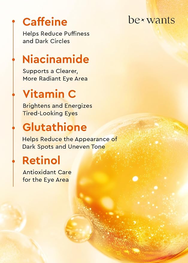 bewants Deep Toning Glutathione Eye Serum Patch | Korean Retinol and Caffeine - Image 3