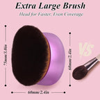 75MM Extra Large Self Tanner Kabuki Makeup Brush – Ultra Soft Dense Vegan - Image 3