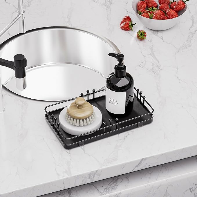 Bathroom Vanity Tray for Toiletries Makeup Perfume Candle Toilet Tank, Kitchen - Image 5