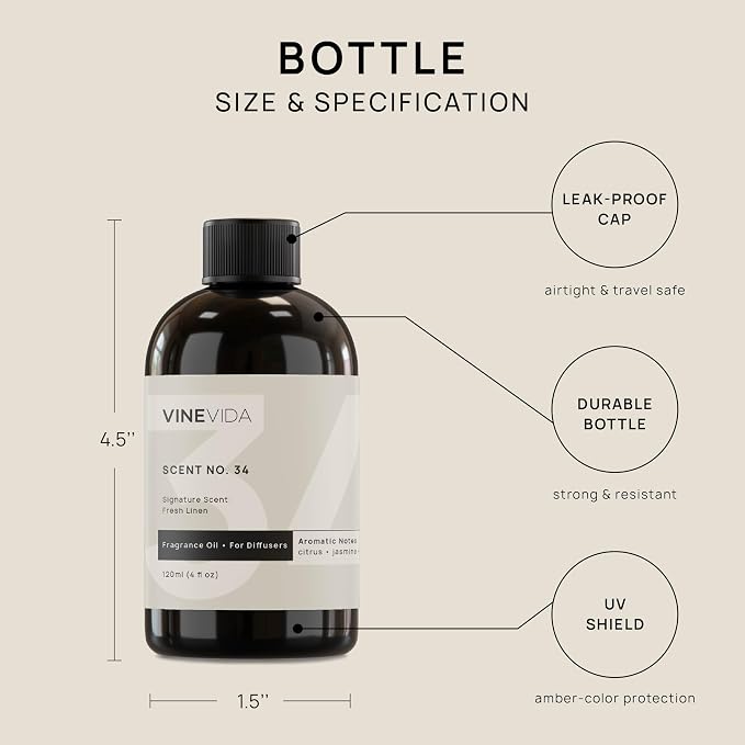 VINEVIDA Fresh Linen Fragrance Oil - Image 5