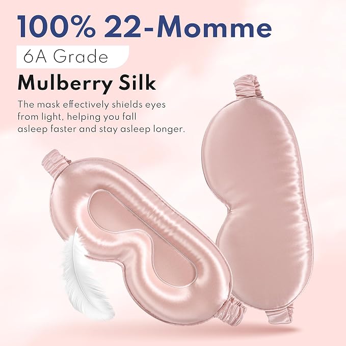 Blissy Silk Sleep Mask Profile - Image 4
