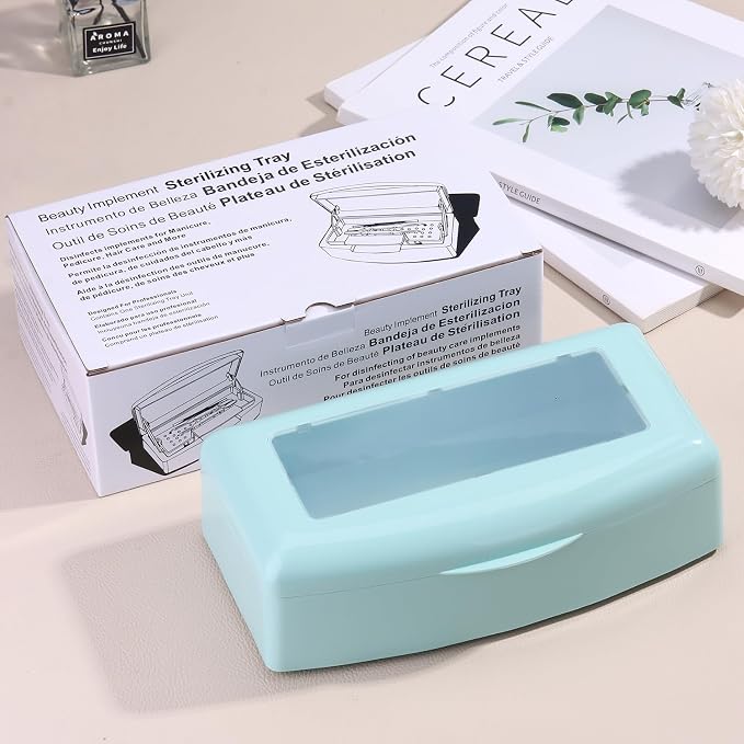 Nail Tool Sterilizer Box Plastic Disinfectant Container - Image 8