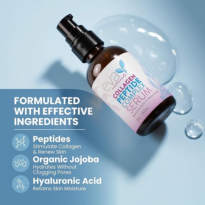 Eva Naturals Peptides Serum for Face + Derma Roller Kit - Image 5